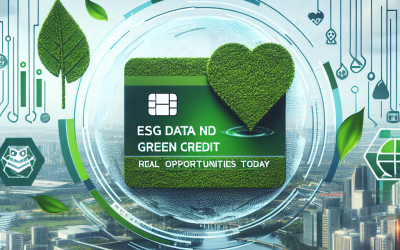 Datos ESG y crédito verde: oportunidades reales hoy